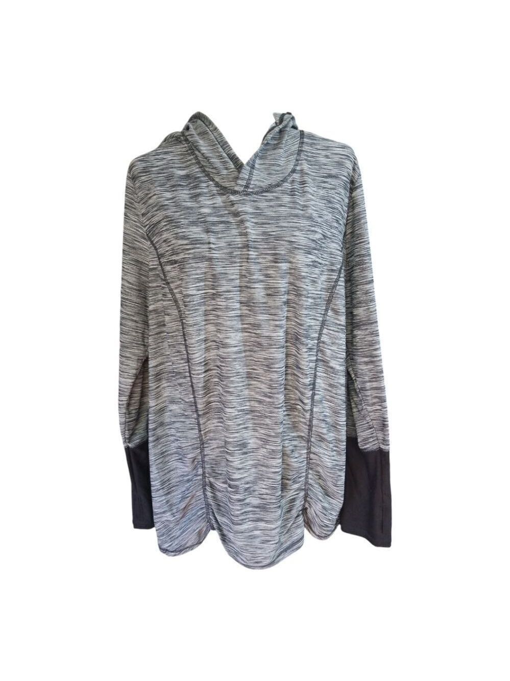 RBX Performance Runner Hoodie V-neck Gray Pullover Size 2X
